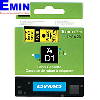 DYMO S0720790 Labelmanager D1 Black/Yellow Tape (6mm x 7m)