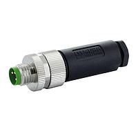 Murrelektronik 7000-08601-0000000 Connectors M8 MALE 0 FIELD-WIREABLE SCREW TERM., 3-pol. 0,14...0.5mm