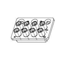 Raychem - TE Connectivity 1996777-2 Accessories 8POS RF MOD OSMM PLUG ATTACH