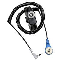 Desco 19904 Wrist Band WRIST STRAP, DUAL-WIRE, MAGSNAP 360, MEDIUM, 12' CORD, BLUE, GREY PLUG