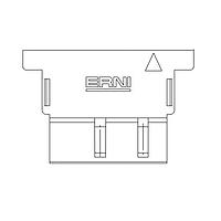 ERNI - TE Connectivity 524891 Accessories Tin Female 2x5 Pos Cover Black Left