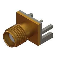 Amphenol SV Microwave 2985-6037-TD PCB Connectors SMA F Edge Launch Connector Tin Dipped