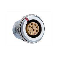 Amphenol LTW FLBB-06EGFS-GCP-001 Circular Push Pull Connectors FLOS, B Series B Size, Metal, 2.5A, 06 pins, Female Connector, Female Contact, Circular, Push Pull, Solder, Receptacle, Rear Fastened, Panel Thickness 7, IP50