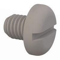 Essentra Components 50M080125N010 Pan Slotted Pan Slotted Screw, M8 X 1.25 Thread, 10mm Lg