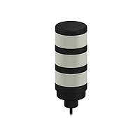Banner Engineering TL70BRGQP Modular Tower Light TL70 Tower Light; Black Housing: 3-Color Indicator; Voltage: 12-30 V dc; Environmental Rating: IP65; Input: Bimodal; Colors: Blue Red Green; 150 mm (6 in) 5-pin M12 PVC Pigtail QD