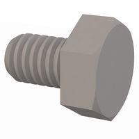 Essentra Components 50M040070J006 Machine Screw Hex Unslotted Bolt, M4 X .7 Thread, 6mm Lg