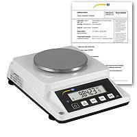 PCE DMS 1100-ICA Paper Scale (0 ... 1100 g / 0 ... 110,000 g / m²; 0,01 g / 1 g / m²; ISO Calibration Certificate)