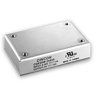 Cincon CQE50W-48S24 Isolated DC-DC Converter, Quarter Brick with Heatsink, Chassis Mount, 50 Watt, 4:1 Input Range, 48VDC Input, 24VDC Output, 47uF/100V