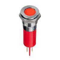 APEM Q12F1CXXHY24E Indicators 12mm Panel Mount LED Indicator, Solder Lug, Bright Chrome, Hyperbright Yellow LED, 24VDC, IP67