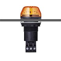 Auer Signal 800501405 Flashing Beacon IBS M22 panel mount LED steady/flashing beacon 24 V AC/DC amber, black