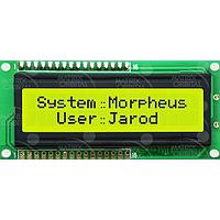 Matrix Orbital MOS-AL162A-YX3SE LCD Character Display Modules Yellow Background Black Text