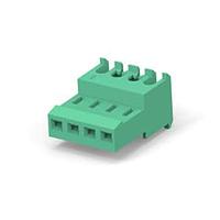 AMP Connectors - TE Connectivity 3-641244-4 Receptacle Housing 04 CIR MTA-100 CONN GREN LF