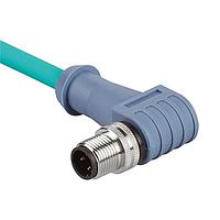 Panduit ICD25T2NTL5M Cat 5e IndustrialNet Cordset - M12 Male D-code,