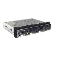 AMP Connectors - TE Connectivity 2057353-1 Cages SFP+ Enhanced 1x4 Cage Assy
