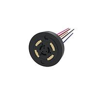 Amphenol Commercial Products FLA416130R1 Receptacle FLA Receptacle NEMA ANSI C136.41, 3 Power, 4 Signal, 16AWG, 105C, with Panel Gasket Silicone Rubber