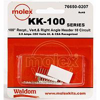 Molex 76650-0207 Connector Kits KK-100 Connector Kit V & RA Hdr Rec 10Ckt