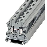 OMEGA XBUT4YE 6.2 mm Width, Feedthrough Terminal Block, 600 Vac/30 A