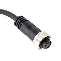 Bulgin PXPTPU78FBF04ACL020PUR Sensor Cables / Actuator Cables 4 Contacts 7/8" Flex Body Female 2m Cable