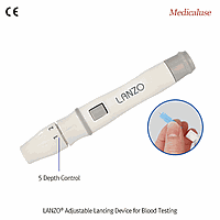LANZO DM.Lan3001 LANZO® Adjustable Lancing Device for Blood Testing, 채혈/사혈기