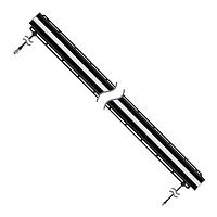 Banner Engineering WLB72IZCWH2400E25RABKQPB0.5 LED Lighting Bars WLB72 Inspection Strip Light 2400 mm; IP20; Voltage: 120-277 V ac; 0-10 V dc Dimming; Daylight White (5000K); 90 CRI; Eye Shield Window; Mounting Rail Bracket; 0.5 m Pigtail QDs; Cascadable
