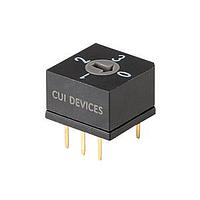 Same Sky (formerly CUI Devices) RDS5-4S-1065-D-67 DIP Switches 4 Position Through Hole 2.54 mm Pitch IP67 Flush Arrow Actuator