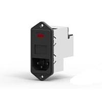 Corcom - TE Connectivity PM000DH3B Inlets 3A DUAL FUSE VERTICAL MOUNT