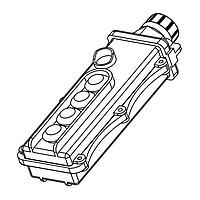 Molex 1301260252 Push Button Pendant PLASTIC PENDANT 4 BTN MOMENT.