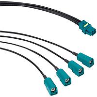Amphenol RF 095-820-157-006 RF Cable Assemblies CA MINI FAKRA 4SJ-4SJ 6.0"