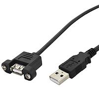 Stewart Connector SC-2APK030M USB 2.0 USB 2.0 Type-A Male to Panel Mount Type-A Female  3m