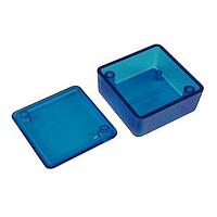Hammond Manufacturing 1551PTBU PCB Enclosure Translucent Blue Box 1.58x1.58x0.79"