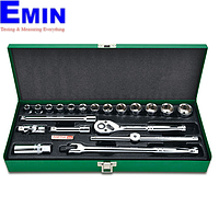 TOPTUL GCAD2003 20PCS 3/8" DR. 12PT Socket Set (20 pcs, 3/8'', 12 PT)