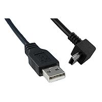 Qualtek Electronics 3021074-10 USB 2.0 USB 2.0 M TO M ANGLD 10FT CORD BLACK