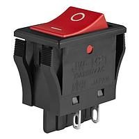 NKK Switches JWM21RC1A Rocker Switches 10A DPST ON OFF RED