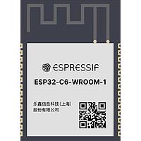 Espressif Systems ESP32-C6-WROOM-1-N4 WiFi Modules ESP32-C6-WROOM-1 is a ESP32-C6 based module, which supports Wi-Fi 6 in 2.4 GHz band, Bluetooth 5, Zigbee 3.0 and Thread. If's pin-to-pin compatible with the ESP32-WROOM series module. With low power consumption, it is an ideal choice for a variety of