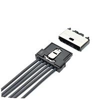 JST Automotive ULHRR-10V-1A1-K(HF) Connectors 10P ULH Series 0.50 Female Connector 1 Key Code Black