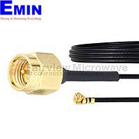 Fairview FMCA1025 SMA Male to UMCX 2.5 Plug Cable 1.37mm Coax and RoHS Compliant