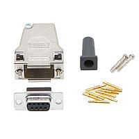 Molex 173114-0960 D-Sub Backshells FCT Backshell CONN Kit D-Sub CONN Machined Crimp Signal CONT 9 CKT 45 DEG