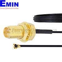 Fairview FMCA1022 RP SMA Female Bulkhead to HMCX32 1.2 Plug Cable 0.81mm Coax and RoHS Compliant