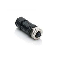 Amphenol LTW MSBP-05BFFB-SL7001 Sensor Cables / Actuator Cables M12 Circular Metric Connector, B Code, Plastic, 4A, 05 pins, Female Connector, Female Contact, Straight, Screw Thread, Screw-in, Field Installable, F4.0 - F8.0mm, IP67 Mated
