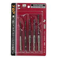 TOP Kogyo ECD-3450 Hex Shank Concrete Drill Set (5pcs)