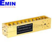 Fairview SMW19HC001-20 20 dB WR-19 Directional Waveguide Split Block Coupler With UG-383/U-Mod Round Cover Flange from 40 GHz to 60 GHz For U Band