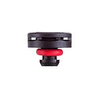 Amphenol LTW VENT-PQ1NBK-O8002 Accessories Pressure Relief Vent, Snap-In Plastic, > 1000ml/min at 7 kPa, ePTFE (Oleophobic), Black, IP69K