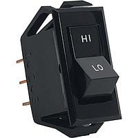 Carling Technologies TA201-TB-B/ON-OFF Miniature 1-pole, ON - None - OFF, 10A/15A 250VAC/125VAC 3/4 HP, Non-Illuminated Black Rocker Switch with .250 Tab (Q.C.)