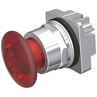 SIEMENS 52PP2XR Mushroom OPER,PUSH-PULL,2POS,MTD,FULL ILL RED
