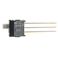 NKK Switches AS12CW Subminiature Slides SPDT ON-ON .150 ACTUATR EXTD PC .4VA