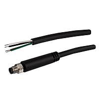 Stewart Connector BC-M5MA4BP01030M Sensor Cables / Actuator Cables M5 A-Code Cable Assembly Male Straight to Pigtail 3 m IP67