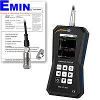 PCE VT 3900-ICA Vibration Meter (0~399,9 m/s²; 0~399,9 mm/s; 600~50000 RPM; 0~3,9 mm; ISO Calibration Cert.)