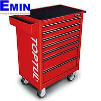 TOPTUL GCAJ0018 - 227PCS W/7-Drawer Tool Trolley  GENERAL SERIES - RED