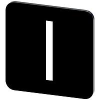 SIEMENS 3SU19000AF160QB0 Labeling Plate, I INSCR. LABEL, BLACK 22 X 22MM, SYMBOL: I