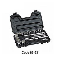 Stanley 86-531 - 22 pcs 1/2 drive 12PT metric socket set